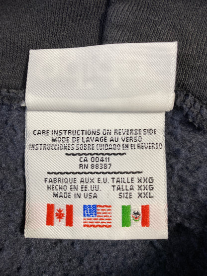 90's ADIDAS Made in USA Size XXL Vintage Hoodie Sweat-shirt / A7870