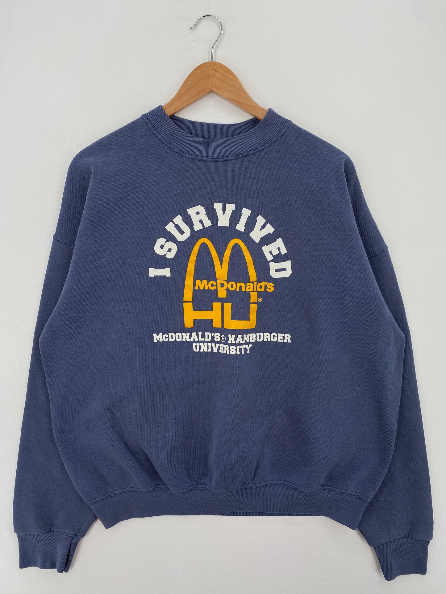 90's MCDONALD'S HAMBURGER UNIVERSITY Size XL Vintage Sweat-shirt / A7871