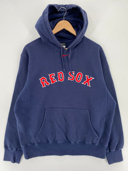00' BOSTON RED SOX Size L Vintage MLB Hoodie Sweat-Shirt / A2633