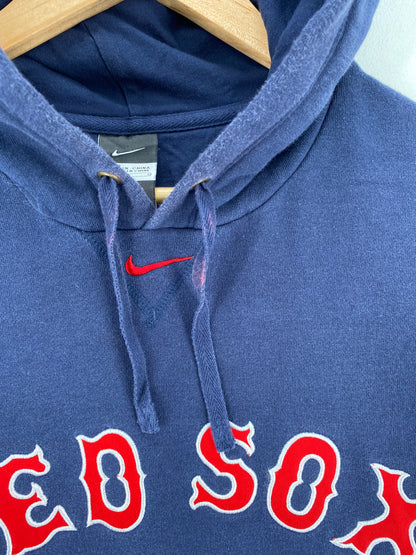 00' BOSTON RED SOX Size L Vintage MLB Hoodie Sweat-Shirt / A2633