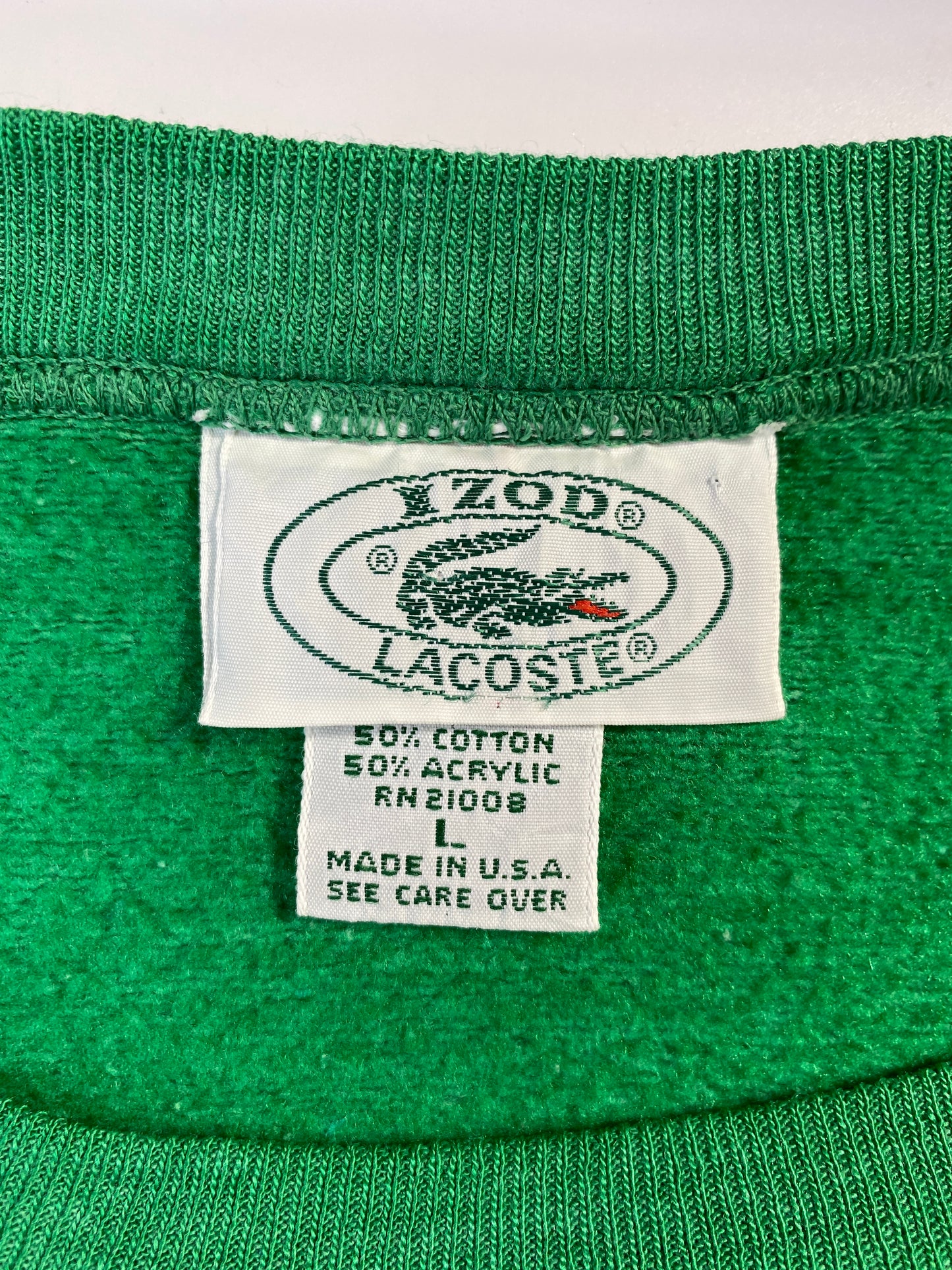 90's LACOSTE Made in USA Size L Vintage Sweat-shirt / A7875