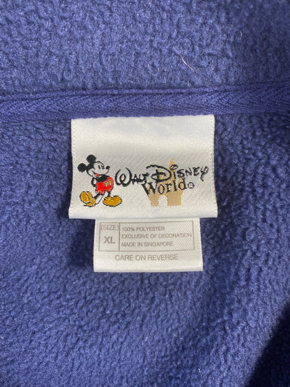 00’ DISNEY MICKEY Size XL Vintage Half Zip Fleece / A8119