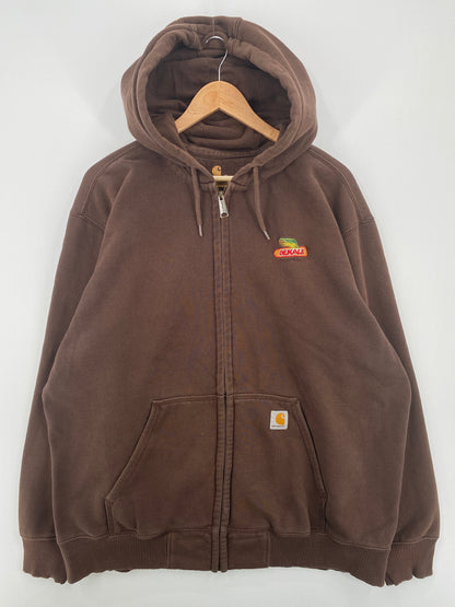 Vintage CARHARTT Size XL Zip Up Hoodie Sweat-Shirt / A8122