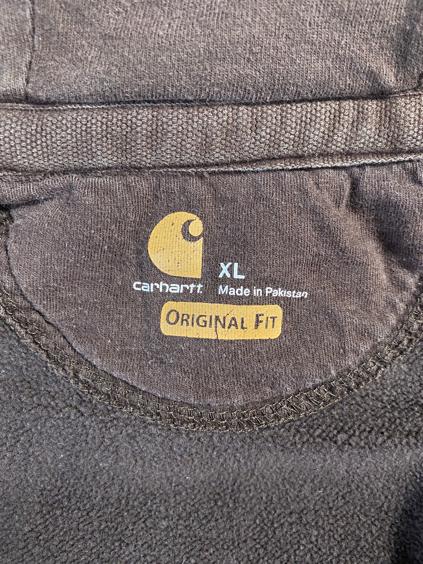 Vintage CARHARTT Size XL Zip Up Hoodie Sweat-Shirt / A8122