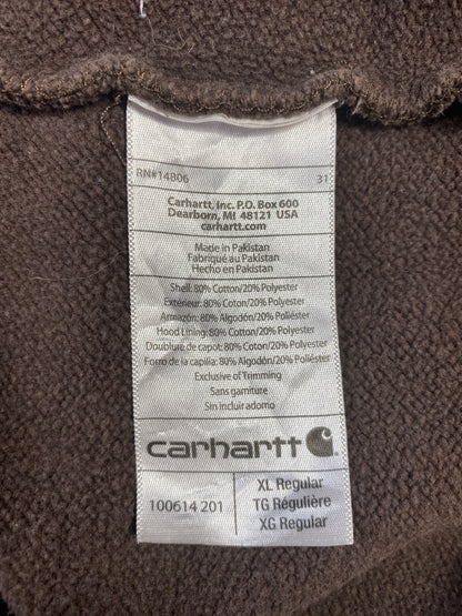 Vintage CARHARTT Size XL Zip Up Hoodie Sweat-Shirt / A8122