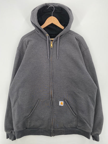 Vintage CARHARTT Size XL Zip Up Hoodie Sweat-Shirt / A8123