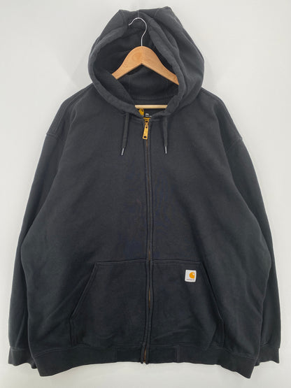 Vintage CARHARTT Size XXXL Zip Up Hoodie Sweat-Shirt / A8125