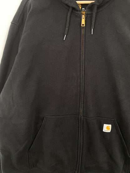 Vintage CARHARTT Size XXXL Zip Up Hoodie Sweat-Shirt / A8125
