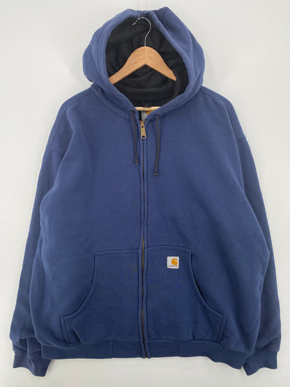 .Vintage CARHARTT Size XXL Zip Up Hoodie Sweat-Shirt / A8126