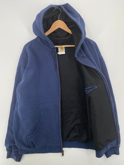 .Vintage CARHARTT Size XXL Zip Up Hoodie Sweat-Shirt / A8126