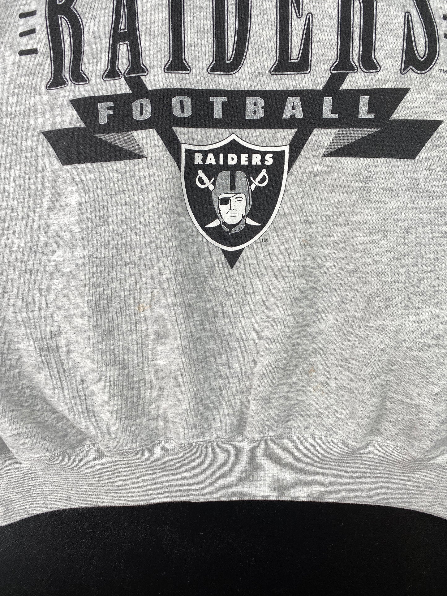 90's RAIDERS Made in USA Size XL Vintage NFL Sweat-Shirt / A8147