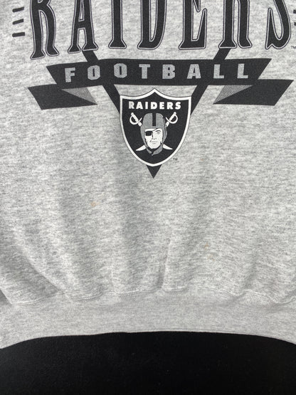 90's RAIDERS Made in USA Size XL Vintage NFL Sweat-Shirt / A8147