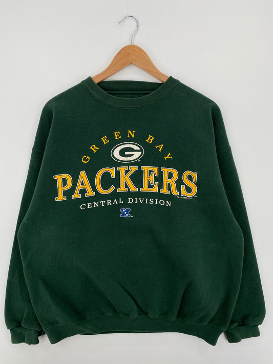1996 GREEN BAY PACKERS Size No Tag (Approx.XL) Vintage NFL Sweat-Shirt / A8148