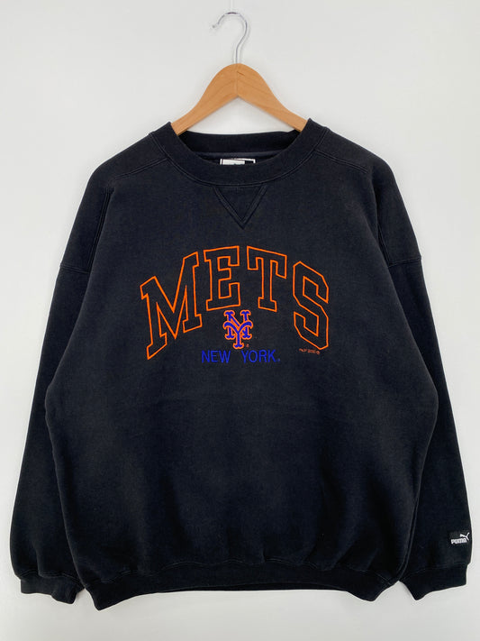 2000 NEW YORK METS Size XL Vintage MLB Sweat-Shirt / A8150