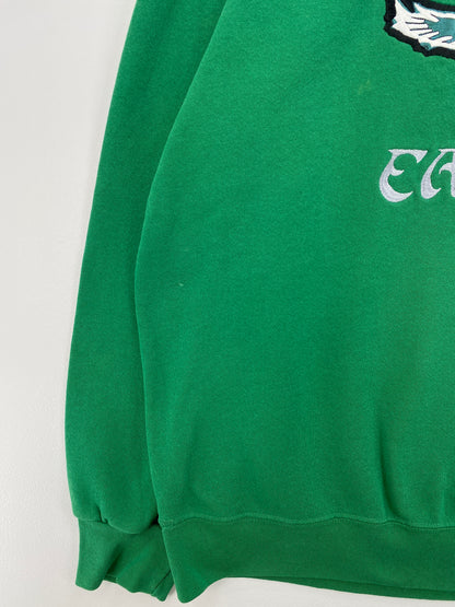 90's EAGLES Made in USA Size XL Vintage NFL Sweat-Shirt / A8152