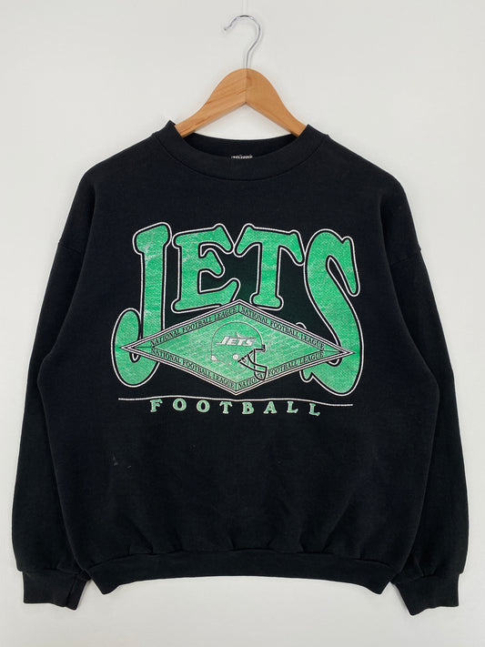 90's NEW YORK JETS Made in USA Size L Vintage NFL Sweat-Shirt / A8155