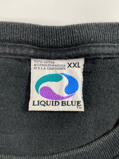 00’ LIQUID BLUE x RAIDERS Size XXL Vintage NFL T-Shirts / A2786