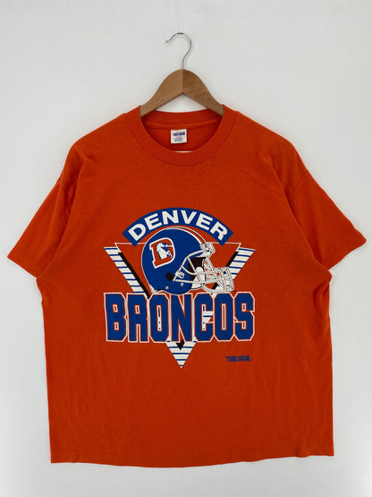 80’s DENVER BRONCOS Made in USA Size XL Vintage NFL T-Shirt / E3053T