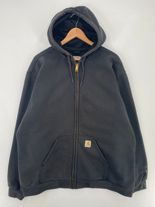 Vintage CARHARTT Size XL Zip-up Hoodie Sweat-Shirt / E299
