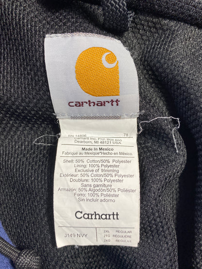 Vintage CARHARTT Size XXL Zip-up Hoodie Sweat-Shirt / E298