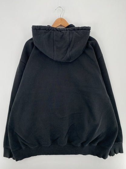 Vintage CARHARTT Size XXXL Half Zip Hoodie Sweat-Shirt / E294