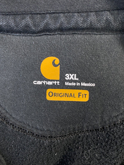 Vintage CARHARTT Size XXXL Half Zip Hoodie Sweat-Shirt / E294