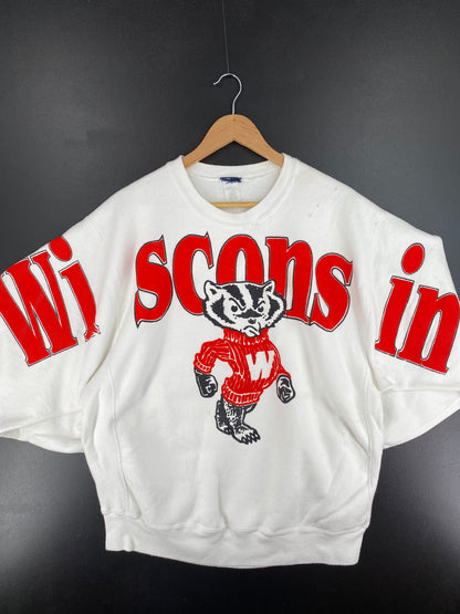 90's WISCONSIN Size XXL Vintage College Sweat-Shirt / A2803
