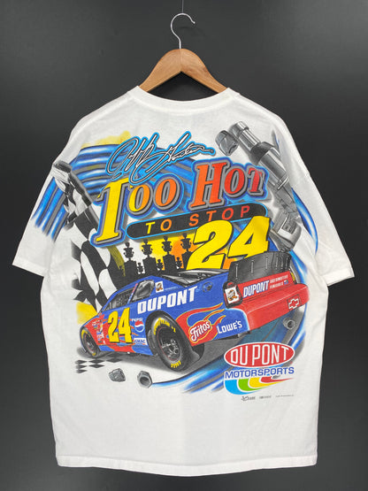 2002 NASCAR DUPONT Size XL Vintage Racing T-shirt / 9453