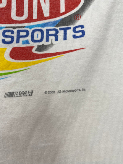 2002 NASCAR DUPONT Size XL Vintage Racing T-shirt / 9453