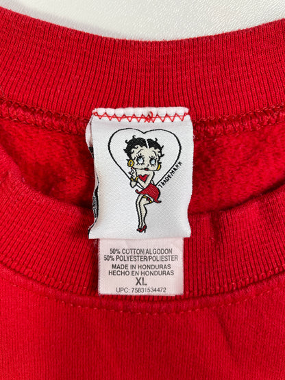 2003 BETTY BOOP CHRISTMAS Size XL Vintage Sweat-shirt / E913