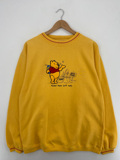 00' DISNEY WINNIE THE POOH Size L Vintage Sweat-shirt / A5294