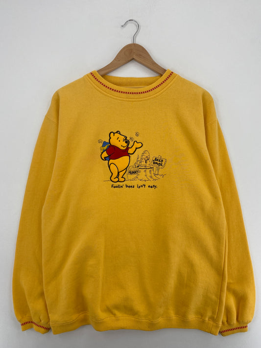 00' DISNEY WINNIE THE POOH Size L Vintage Sweat-shirt / A5294
