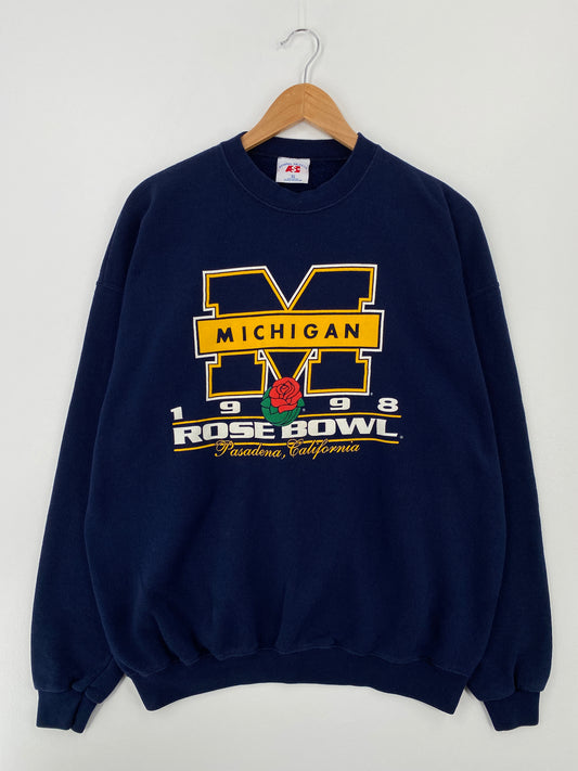 1998 MICHIGAN Size XL Vintage College Sweat-Shirt / A8656