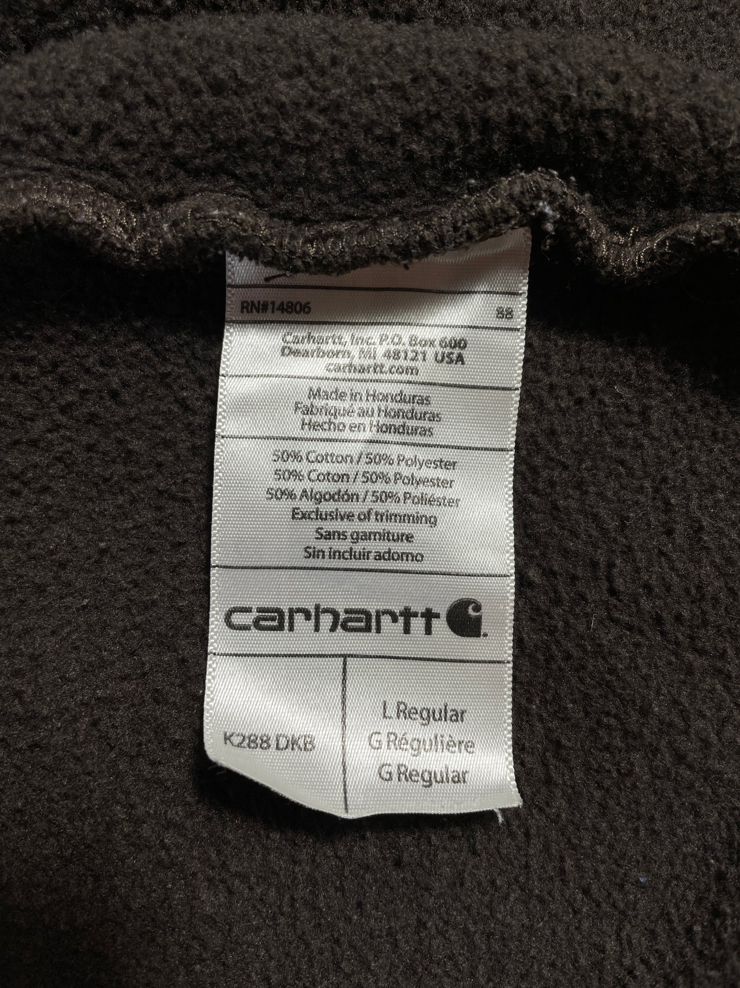 Vintage CARHARTT Size L Hoodie Sweat-Shirt / A8703