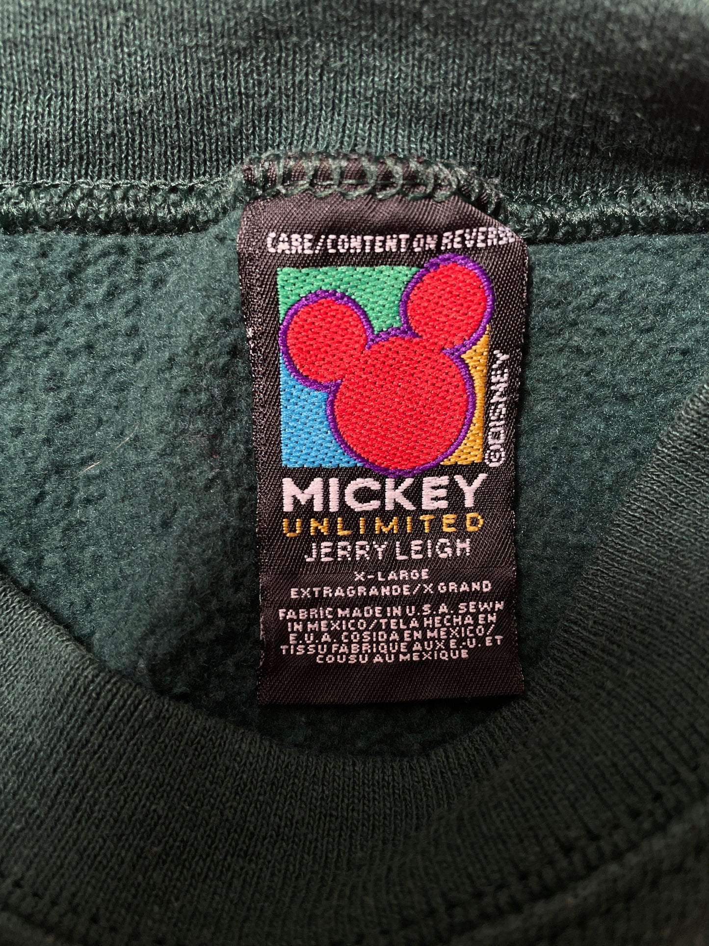 90’s DISNEY MICKEY Size L Vintage Sweat-shirt / K2420