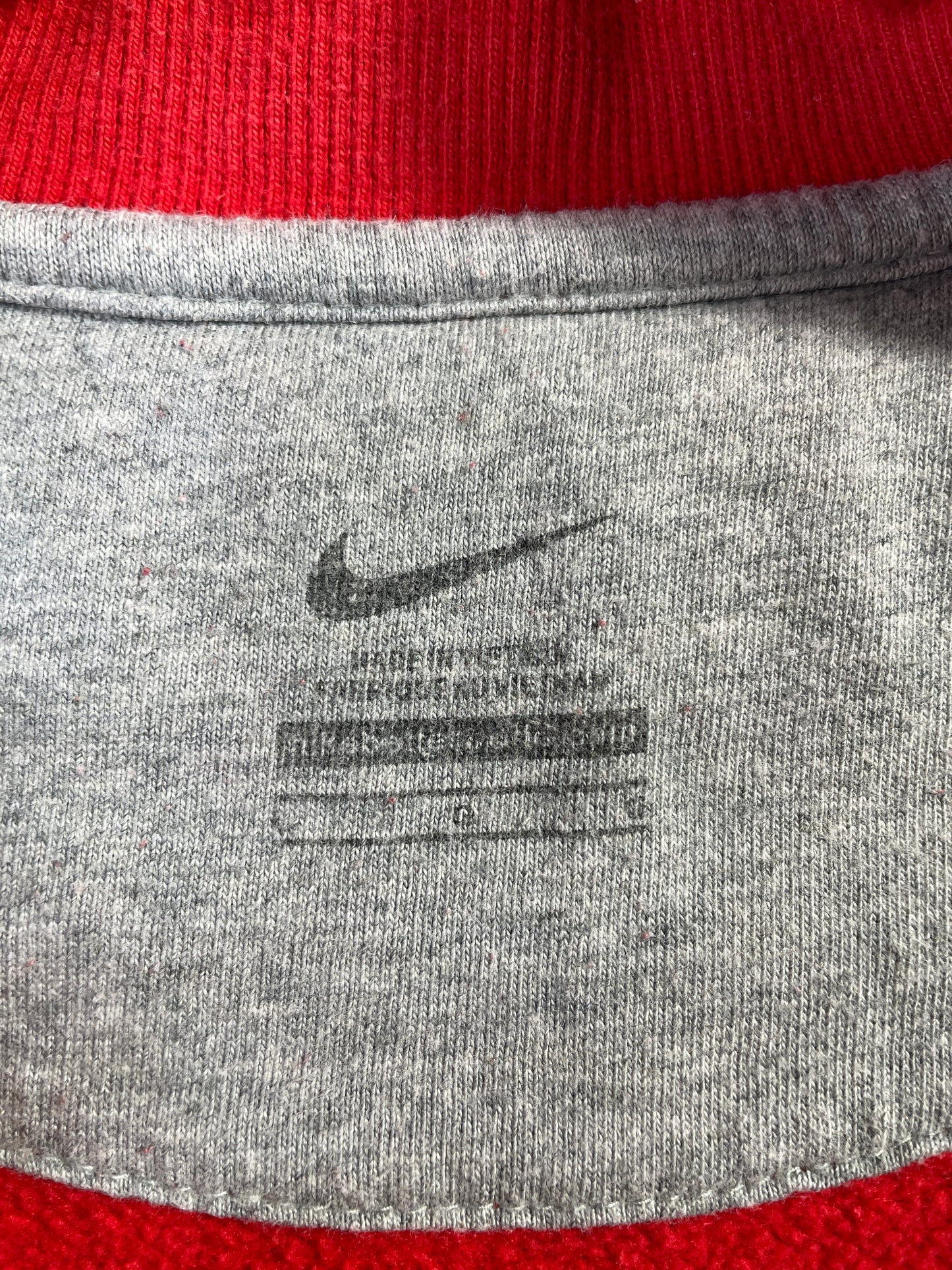 Vintage NIKE x OHIO STATE Size L Vintage College Half Zip Sweat Shirt / E6712S