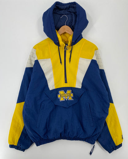 90's STARTER x MICHIGAN Size L Vintage College Nylon Jacket / A8764