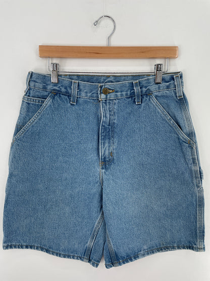 Vintage CARHARTT Size W32xL8 Denim Shorts / A4279