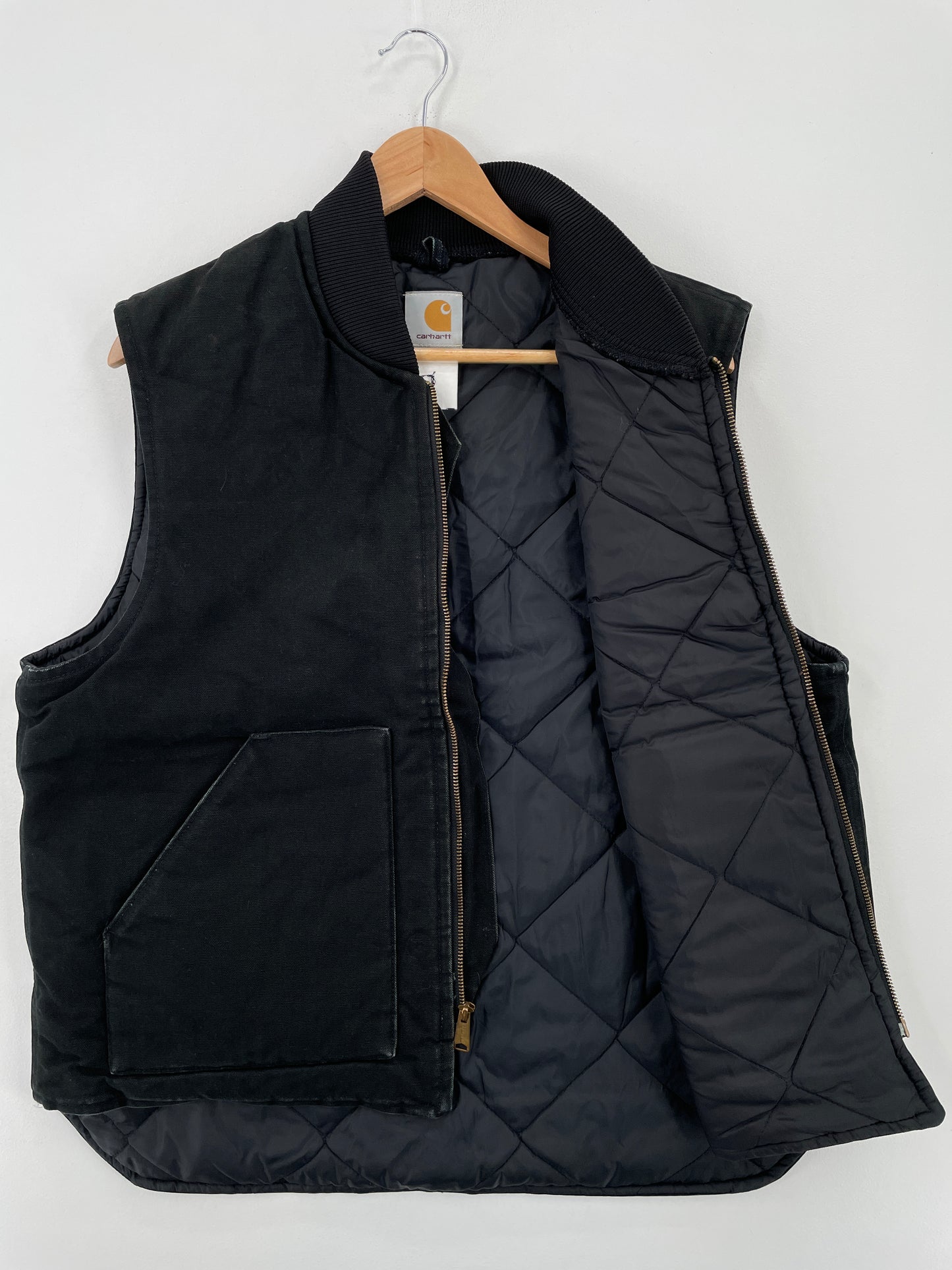 Vintage CARHARTT Size Approx.XL Duck Vest / A8051