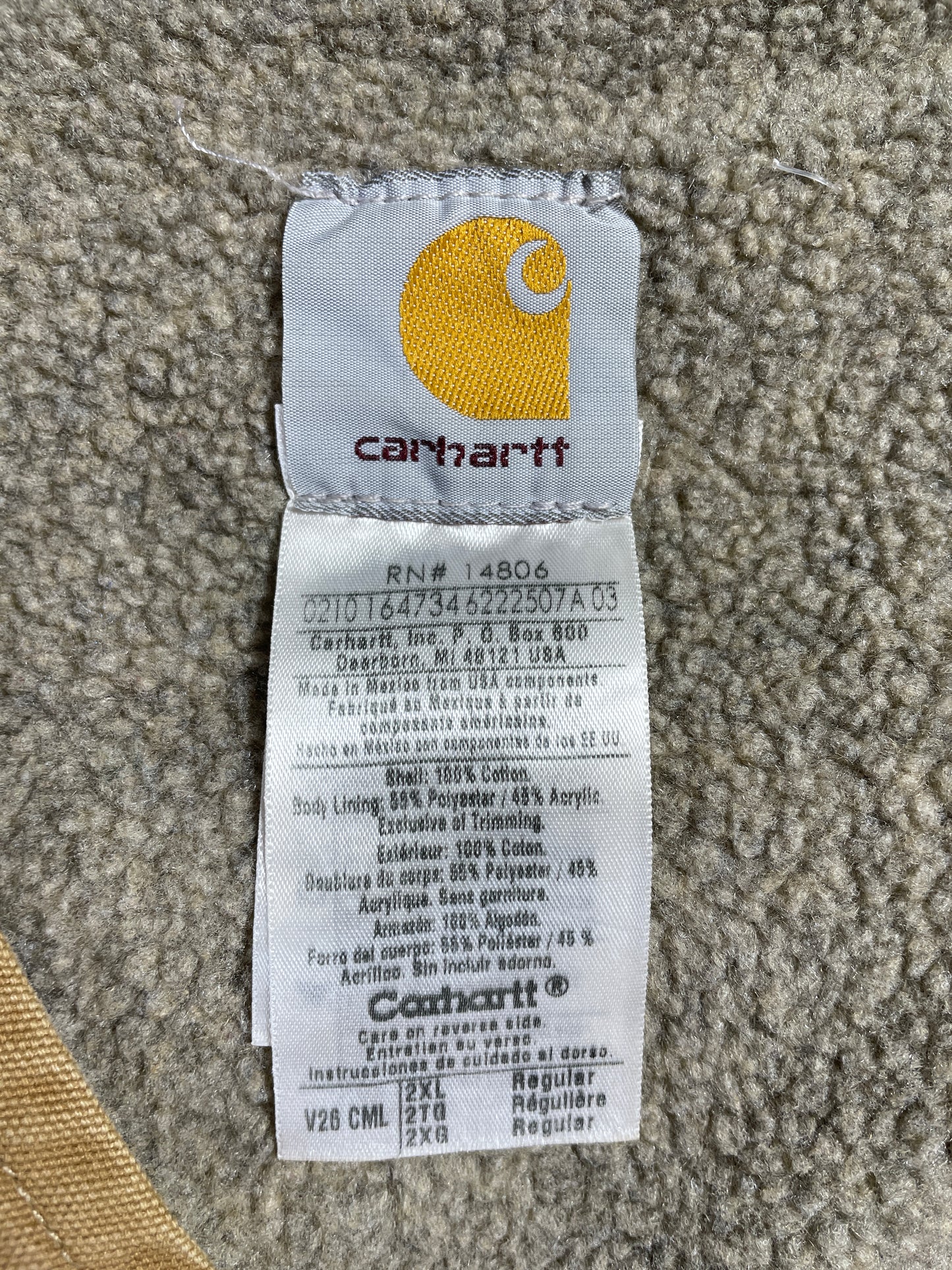 Vintage CARHARTT Size XXL Duck Vest / A9162