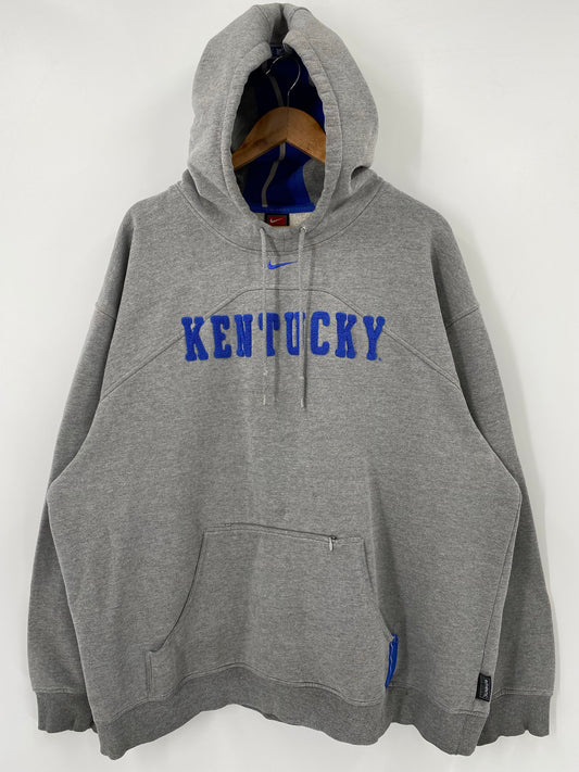 00' NIKE KENTUCKY Size XL Vintage Hoodie Sweat-Shirt / K4651
