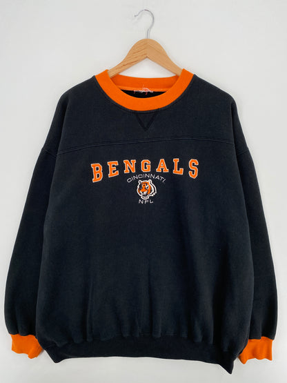 90's CINCINNATI BENGALS Size No tag(Approx.XL) Vintage NFL Sweat-Shirt / A5141