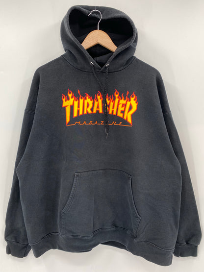 Vintage THRASHER Size XL Hoodie Sweat-shirt / K7059
