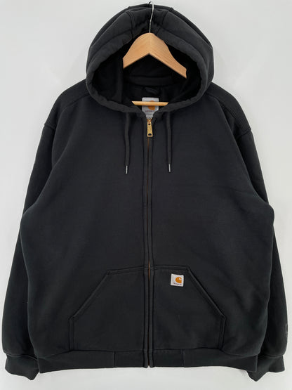 Vintage CARHARTT Size L Zip-up Hoodie Sweat Shirt / E1260S