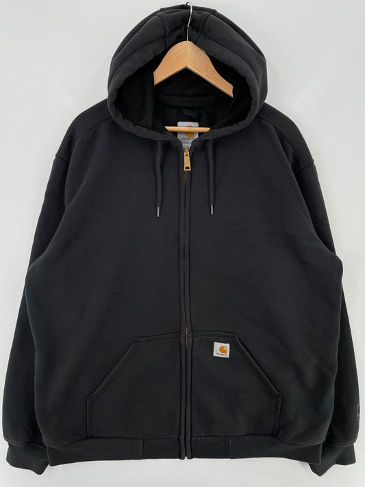 Vintage CARHARTT Size L Zip-up Hoodie Sweat Shirt / E1260S