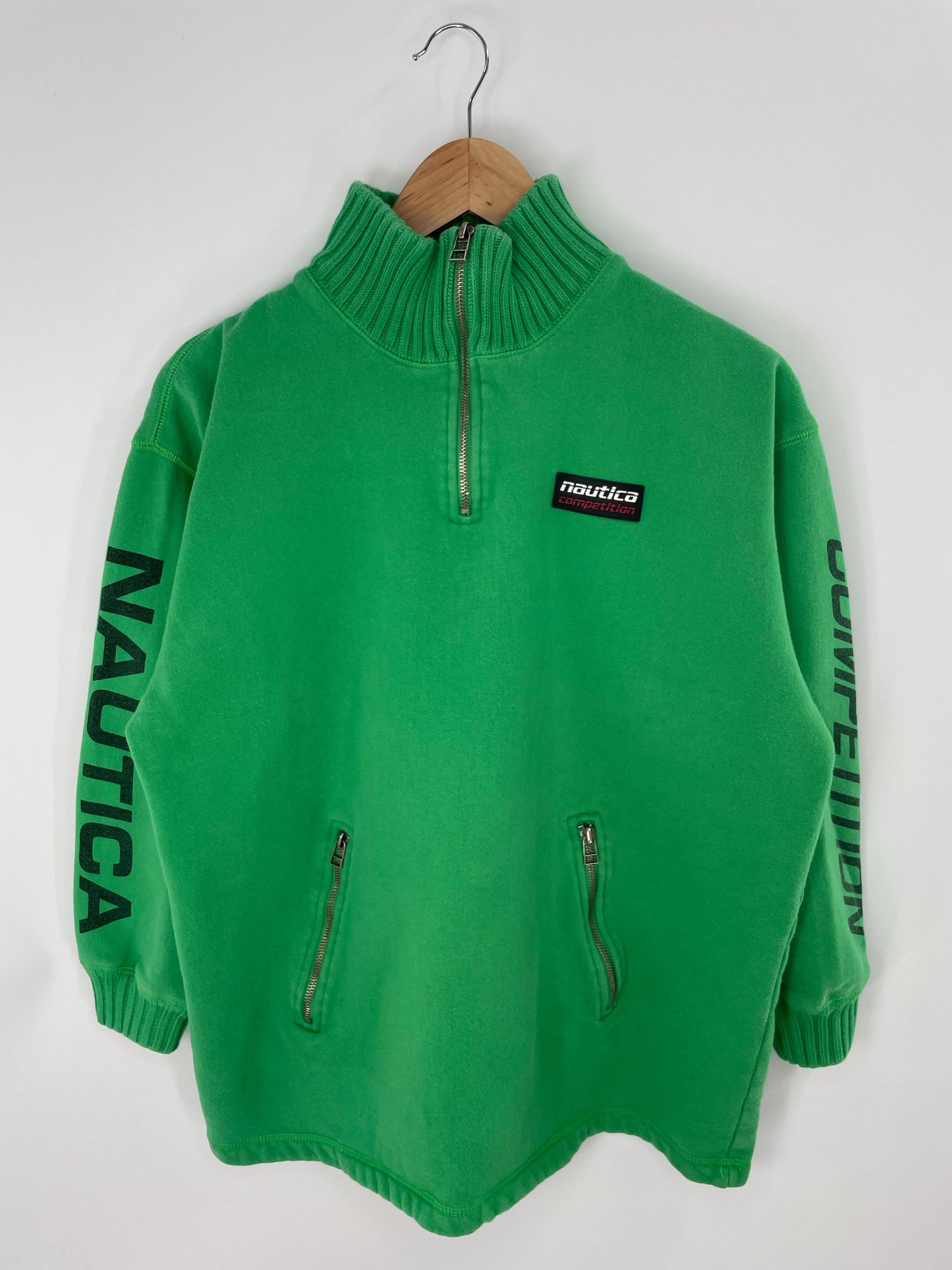 90’s NAUTICA Size L Vintage Half Zip Sweat-shirt / A8344