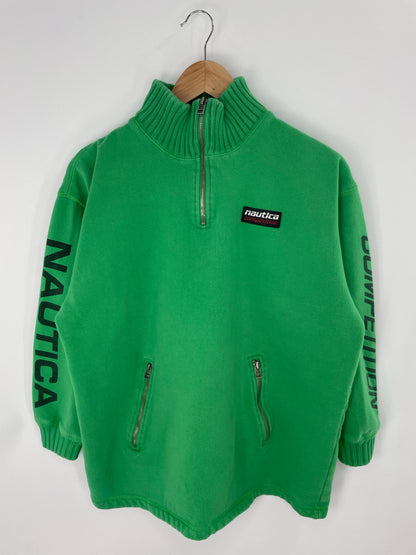 90’s NAUTICA Size L Vintage Half Zip Sweat-shirt / A8344