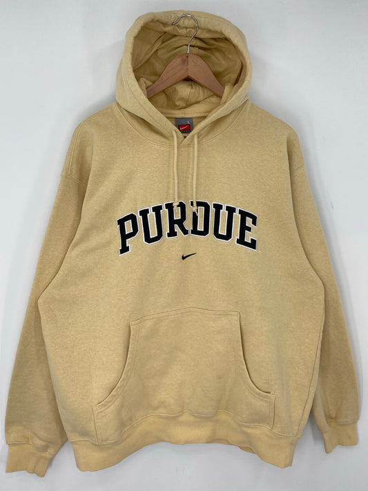 00' NIKE PURDUE BOILERMAKERS Size L Vintage College Hoodie Sweat-shirt / K9619