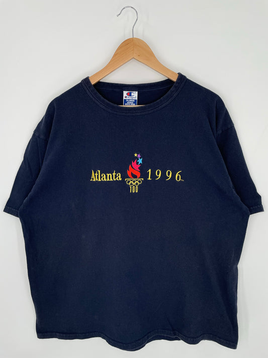 1996 ATLANTA OLYMPIC Size XL Vintage T-shirt / K9323