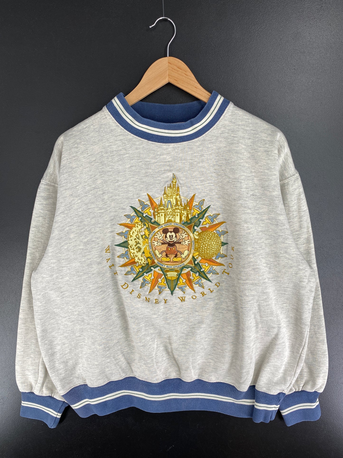 90's DISNEY MICKEY Size L Vintage Sweat-shirt / A5211